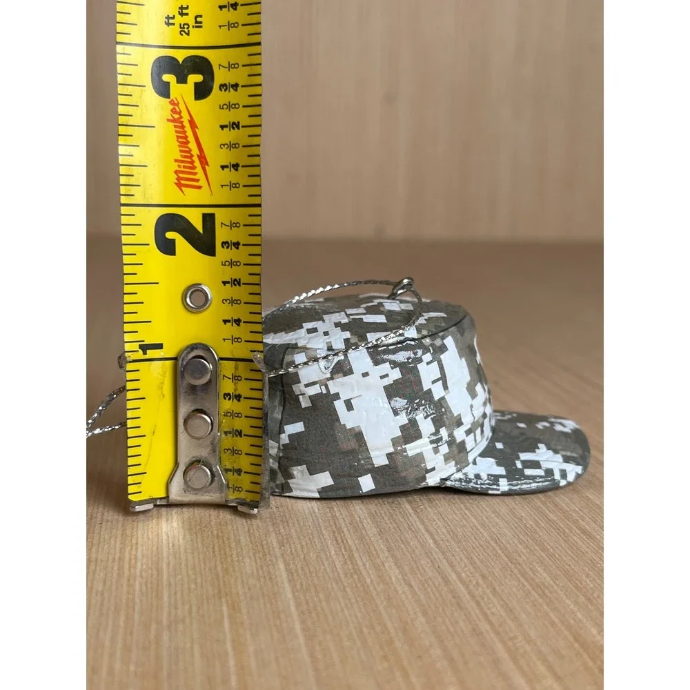 US Army Digital Camo Patrol Cap Miniature Christmas Ornament Star Logo ACU Hat